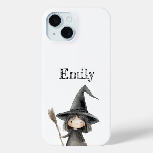 Niedlich Hexe Personalisierte Halloween-Fall Case-Mate iPhone Hülle (Rückseite)