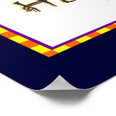 Niedlich Hexe Wirbel Moon Happy Halloween Poster (Ecke)