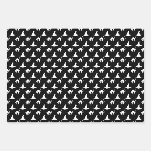 Niedlich-Hexenhutmuster Geschenkpapier Set (Vorderseite 2)