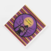 Niedlich Hexenkind Halloween-Party Paper Napkins Serviette (Ecke)