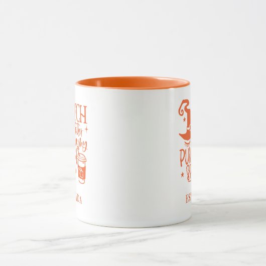 Niedlich Hexenkürbis Pumkin Personalisiert Tasse (Zentrum)