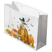 Niedlich Hexenmäuse Wasserfarbe Große Geschenktüte (Vorderseite Schrägansicht)