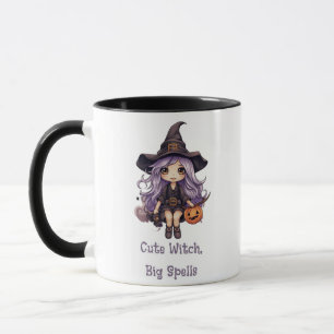 Niedlich Hexenmeister Big Zaubers Halloween-Tasse Tasse