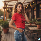 Niedlich Hexenrot-Womens Halloween T-Shirt