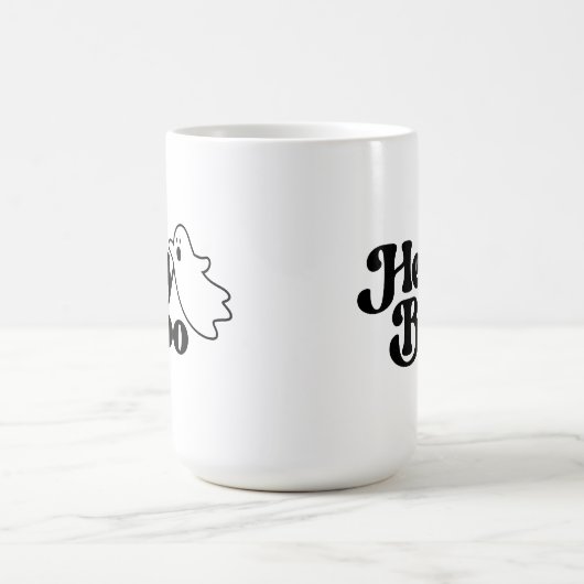 Niedlich Hey Boo Funny Ghost Halloween Kaffeetasse (Mittel)