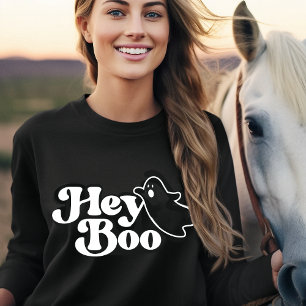 Niedlich Hey Boo Funny Ghost Halloween T-Shirt
