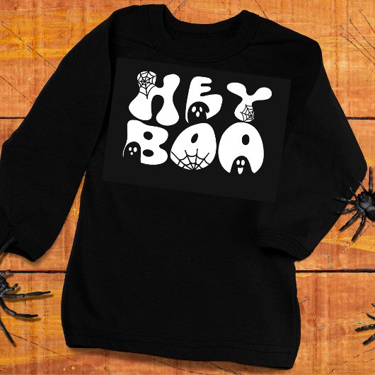 Niedlich Hey Boo Funny Halloween Groovy Retro Ghos Sweatshirt