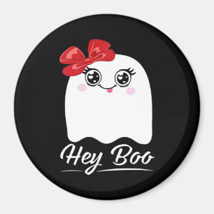 Niedlich Hey Boo Halloween Magnet