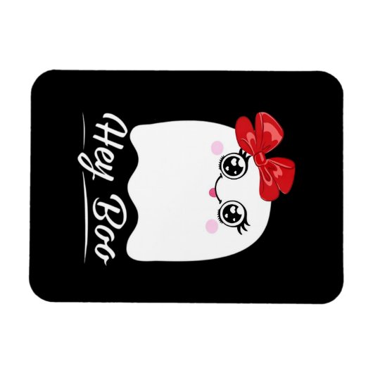 Niedlich Hey Boo Halloween Magnet (Horizontal)