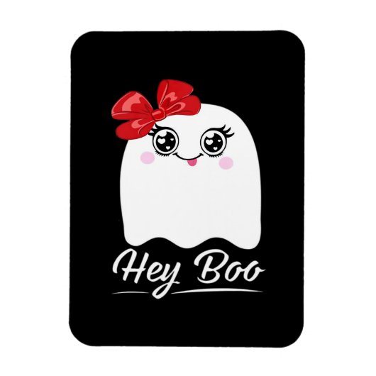 Niedlich Hey Boo Halloween Magnet (Vertikal)