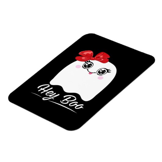 Niedlich Hey Boo Halloween Magnet (Linke Seite)