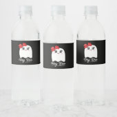 Niedlich Hey Boo Halloween Wasserflaschenetikett (Flaschen)