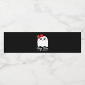 Niedlich Hey Boo Halloween Wasserflaschenetikett (Einzelnes Label)