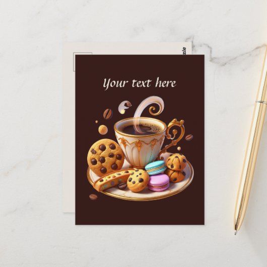 Niedlich hinzufügen postkarte (Vorderseite/Rückseite Beispiel)