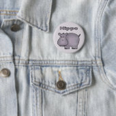 Niedlich Hippo Button (Beispiel)