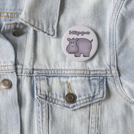 Niedlich Hippo Button (Beispiel)
