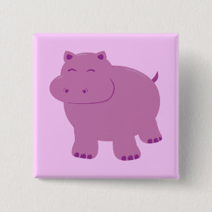 Niedlich Hippo Button