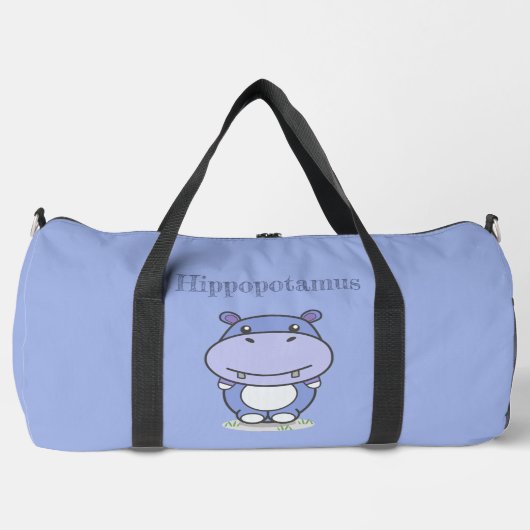 Niedlich Hippo Duffle Bag (Vorderseite)