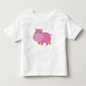 Niedlich Hippo Kleinkind T-shirt (Vorderseite)
