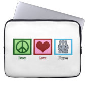 Niedlich Hippo Laptopschutzhülle (Vorderseite)