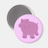 Niedlich Hippo Magnet (Vorderseite/Rückseite)