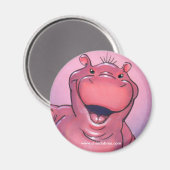 Niedlich Hippo Magnet (Vorderseite/Rückseite)