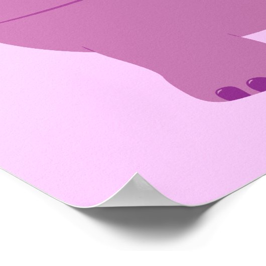 Niedlich Hippo Poster (Ecke)