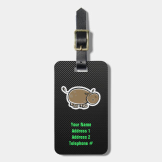 Niedlich Hippo; Sleek Gepäckanhänger