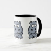 Niedlich Hippo Tasse (VorderseiteRechts)
