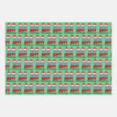 Niedlich Hippo Weihnachten Weihnachten Hippy Holid Geschenkpapier Set (Vorderseite 2)