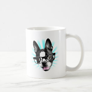 Niedlich! Hipster-Boston-Terrier Kaffeetasse
