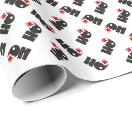 Niedlich Ho3 Ho Cubed Ho Ho Ho Geschenkpapier (Rolleneckpunkt)