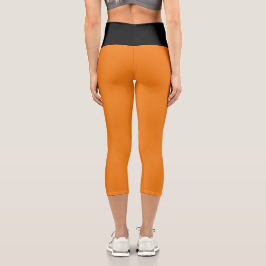 NIEDLICH! Hochgebrannte Capris - Orange und Schwar (Rückseite)