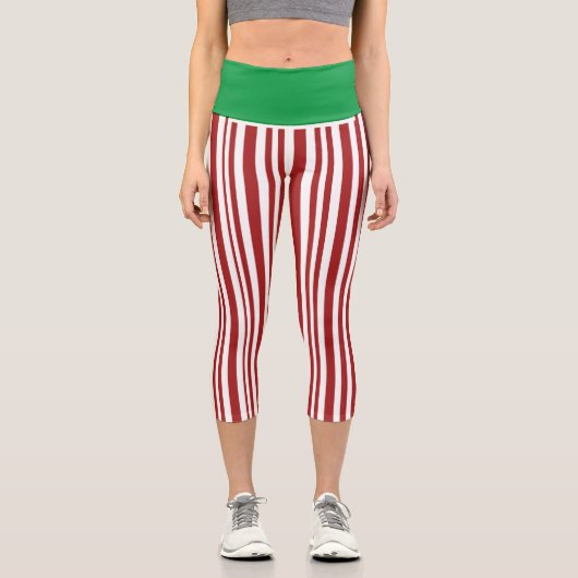 NIEDLICH! Hochgebranntes Capris - Rot und Weiß Grü (Vorderseite)