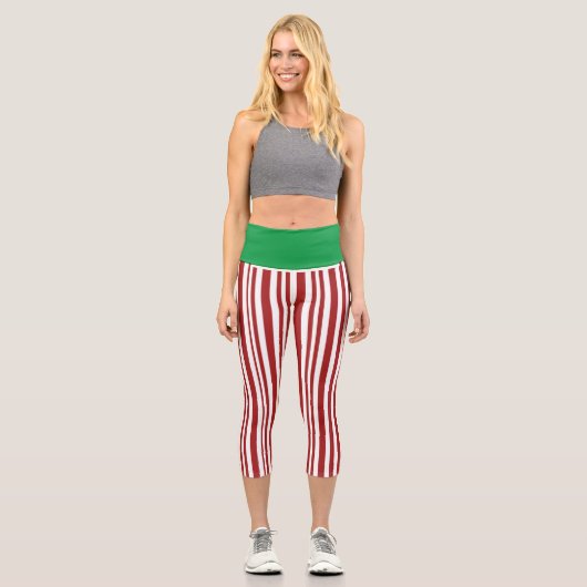 NIEDLICH! Hochgebranntes Capris - Rot und Weiß Grü (Vorderseite)
