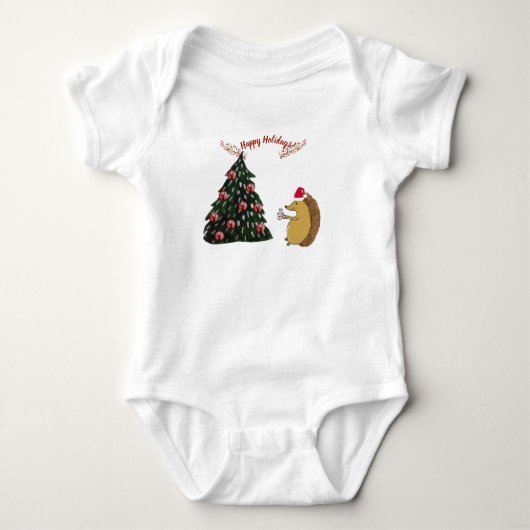 Niedlich Holiday Baby Bodysuit Strampler (Vorderseite)