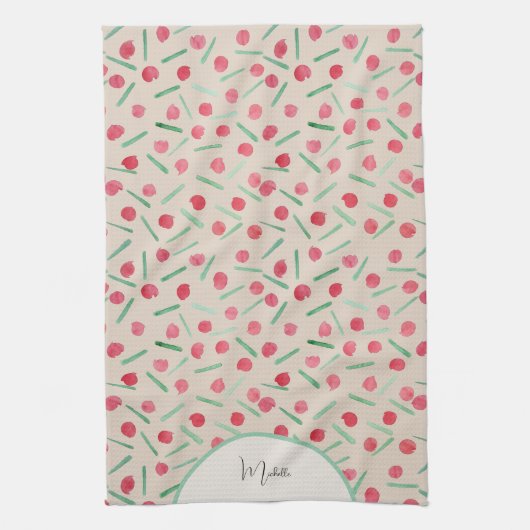 Niedlich Holiday Candy Cane Geschirrtuch (Vertikal)