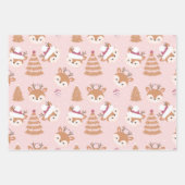 Niedlich Holiday Deer Geschenkpapier Set (Vorderseite 3)