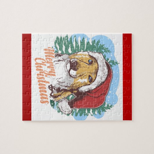 Niedlich Holiday Dog Case Mate Puzzle (Horizontal)