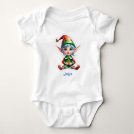 Niedlich Holiday Elf Baby Strampler