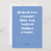 Niedlich Holiday Elf Feiertagskarte (Rückseite)