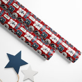Niedlich Holiday Eskimo Tags Red Geschenkpapier
