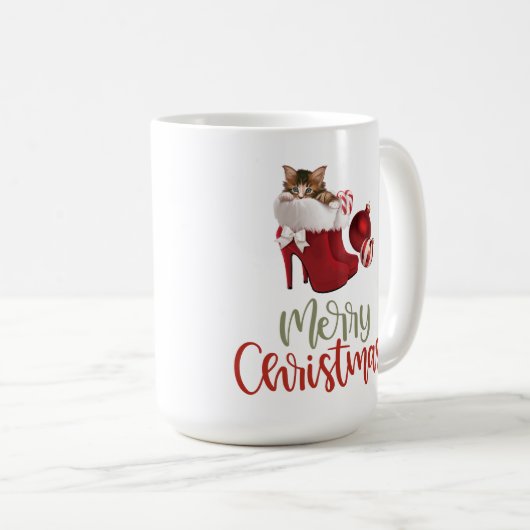 Niedlich Holiday Kitten Tasse (VorderseiteRechts)