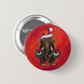 Niedlich Holiday Mastodon Button (Vorne & Hinten)