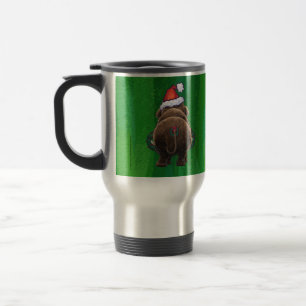 Niedlich Holiday Mastodon Travel Mug Reisebecher
