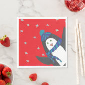 Niedlich Holiday Penguin Serviette (Beispiel)