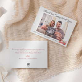 Niedlich Holiday Pregnancy Foto Ankündigung