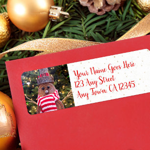 Niedlich Holiday Rustic Log Snowman Individuelle N