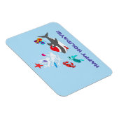 Niedlich Holiday Shark Magnet (Rechte Seite)