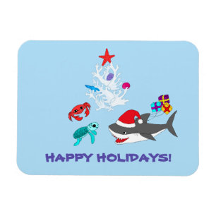 Niedlich Holiday Shark Magnet